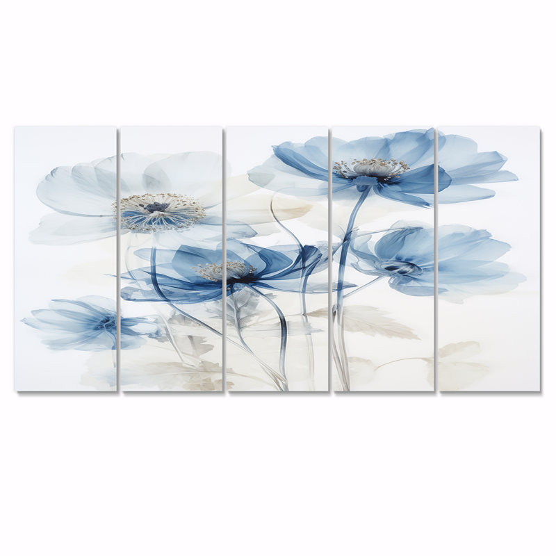 Warman - Art mural coquelicot 5 pièces, H 32 po x l 80 po