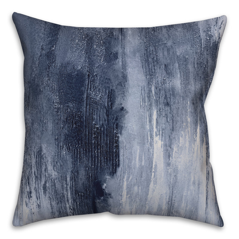  Housse et insert de coussin extérieur peint, Bleu