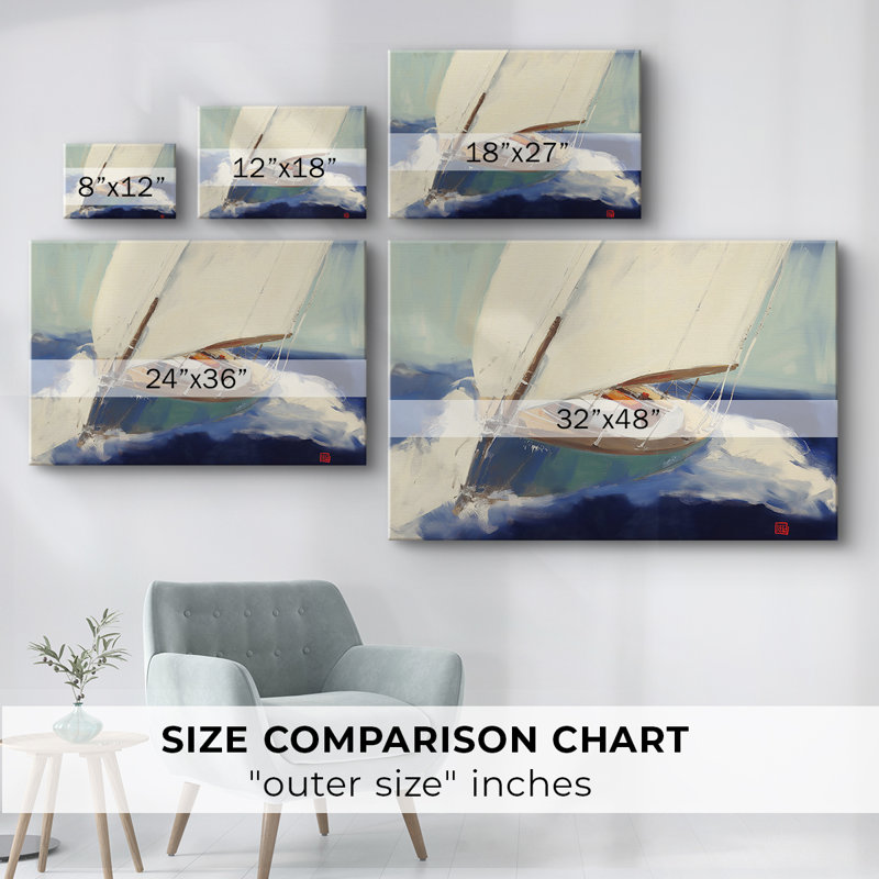 Nautical Series-XLII - Cavas enveloppés de galerie, 18 x 27