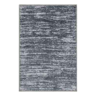 Tapis en chenille tissé à la machine de couleur ivoire / gris Monsour