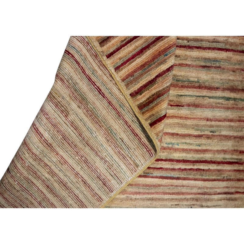 Hand Knotted Wool Area Rug in Multi