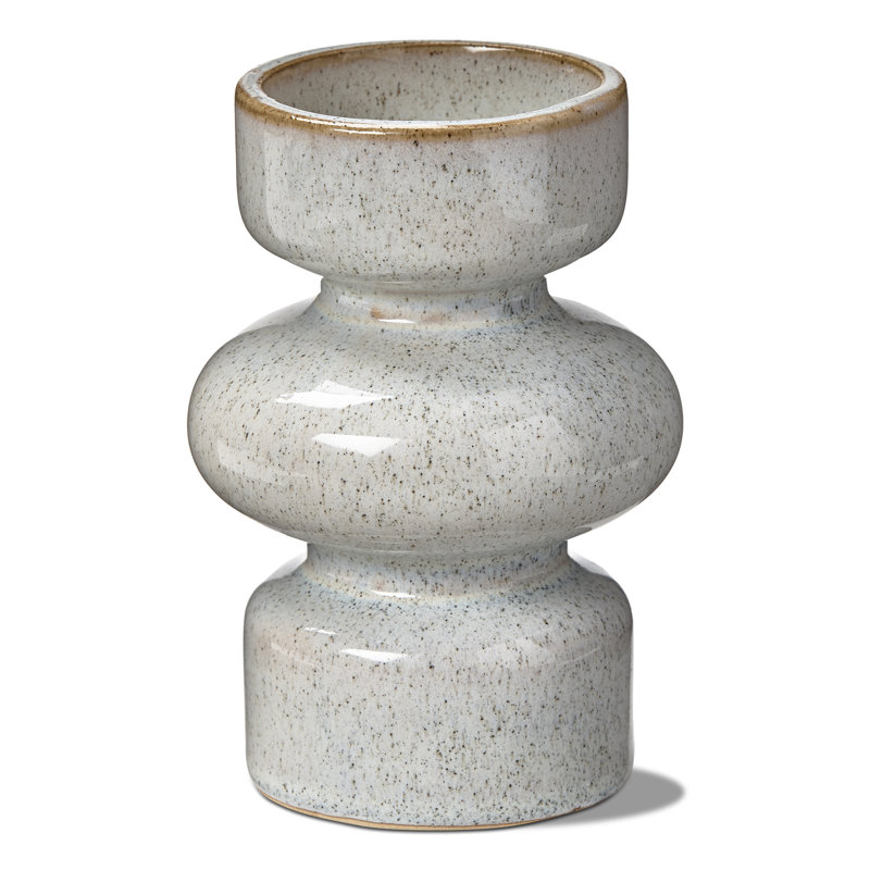 Porte-bougie réversible Linea Taupe, H 6 po x l 3,2 po x P 3,2 po