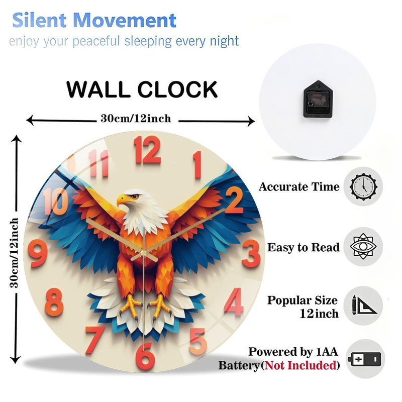 Horloge murale Eagle