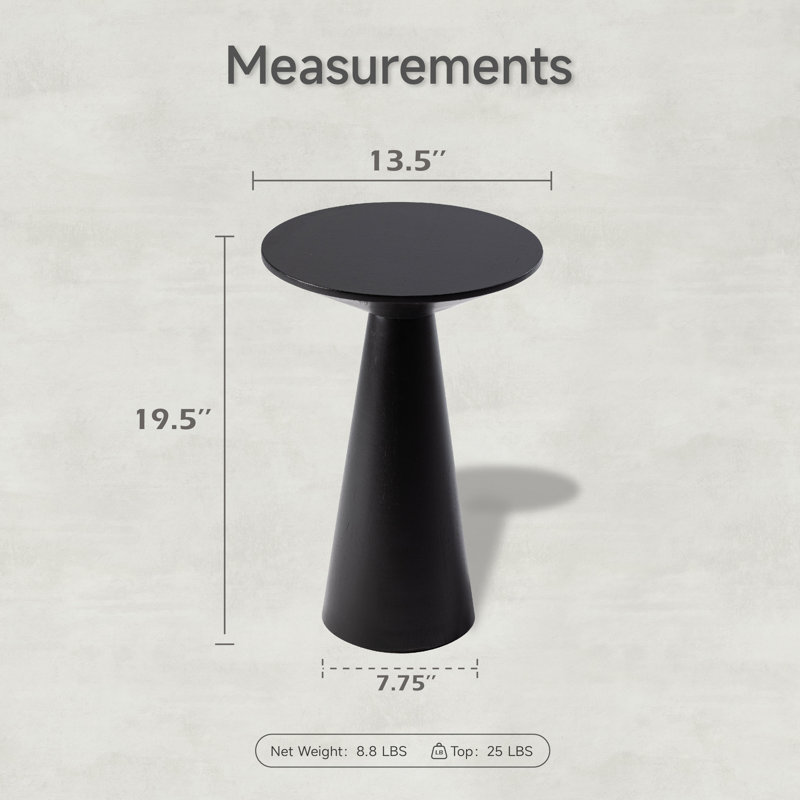 Bozovich Side Table, Black
