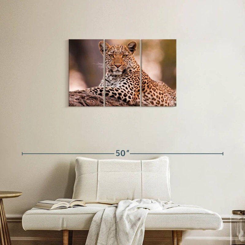 Brampt Botswana Leopard, 20" H x 33" W