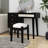 Dressing Table With 3 Storage Drawers And 1 Rectangular Rattan Drawer-2125843910