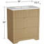 Meuble-lavabo cannelé 30 po avec lavabo, meuble-lavabo de ferme avec tiroirs, chêne naturel-123142764-123142762