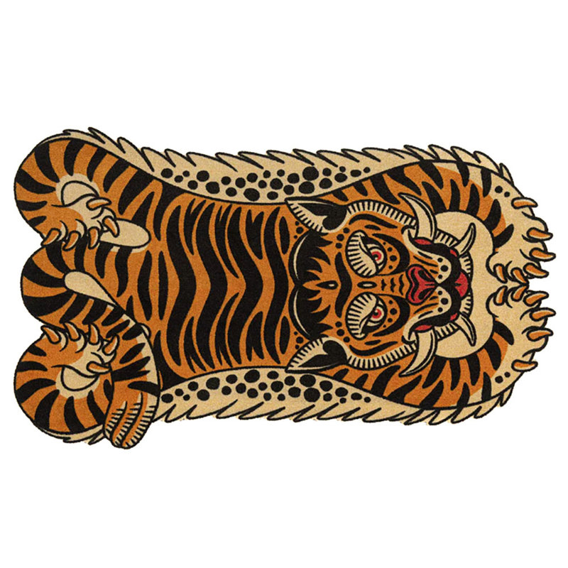 Tapis lavable une pièce Dragon Tiger