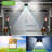 LED Solar Power Dusk to Dawn Outdoor Security Wall Pack with Motion Sensor (pack of 6)