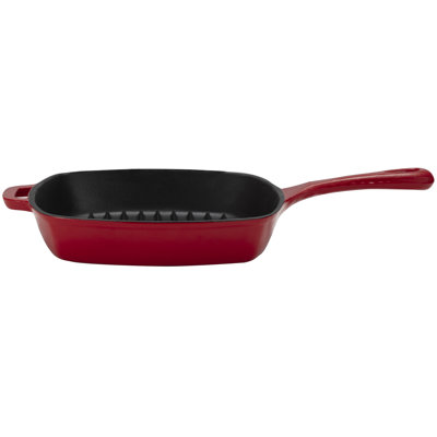 10.25'' Enameled Cast Iron Grill Pan / Griddle Set