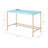 Baby Blue & Gold Finish Writing Desk W/USB