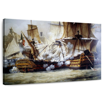 Scene Of The Battle Of Trafalgar