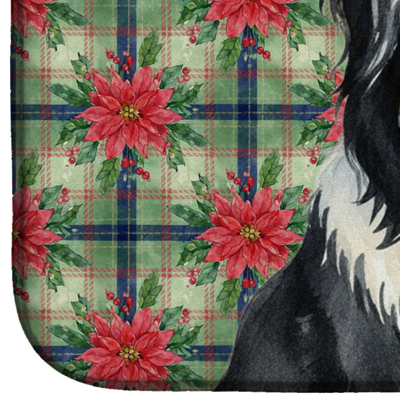 Tapis de vaisselle noir Bearied Collie, Noir, noir, noir, noir