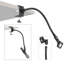 Support de microphone long Support de micro à col-de-cygne robuste de 12 po avec support de micro réglable et support pour micro Support de micro flexible sur pied Podium pour bureau de voyage (noir) par Auray