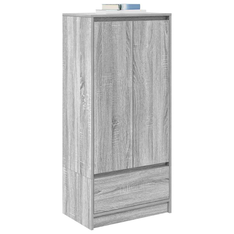 Cabinet With Drawer 55.5X34x119.5 Cm Engineered Wood, Grey Sonoma