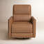 Fauteuil inclinable électrique pivotant en cuir véritable Sant-107225110