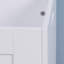 Armoire de rangement blanche avec 2 charnières de sécurité