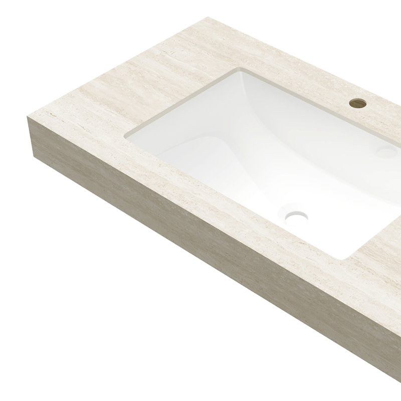 Sintered Stone Countertop and Undermount Ceramic Basin