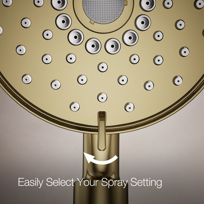 Kohler Purist® 2-In-1 Multifunction Shower Combo Kit, Showerhead and Handshower, Three Spray Settings