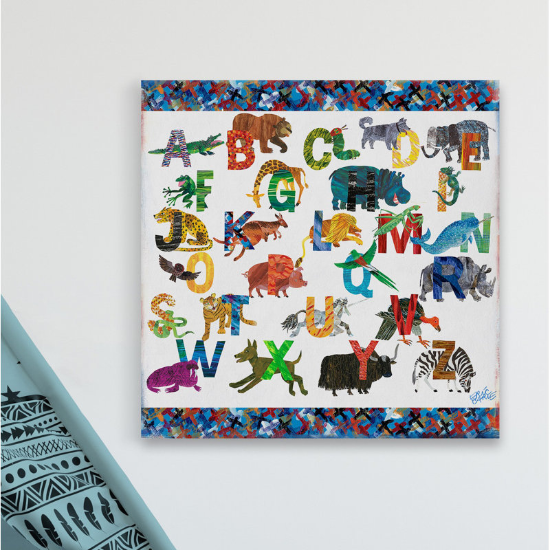 «Alphabet Jungle Cross II», reproduction sur toile tendue, H 18 po x l 18 po x 1,5 po