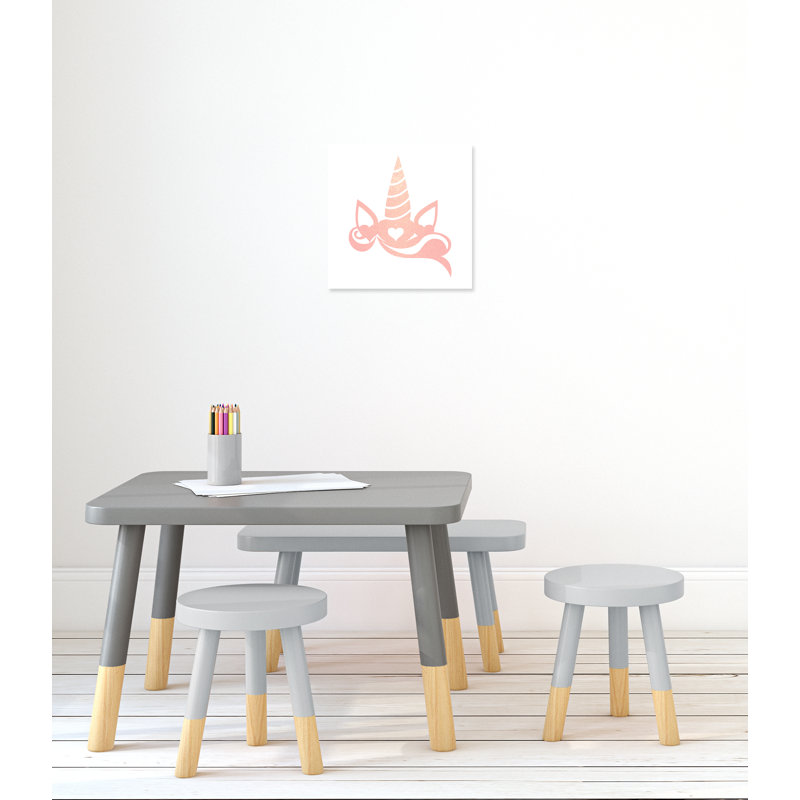 Adhésif décoratif «Be the Unicorn 1» Be a Unicorn, H 16 po x l 16 po x P 1,5 po, Toile