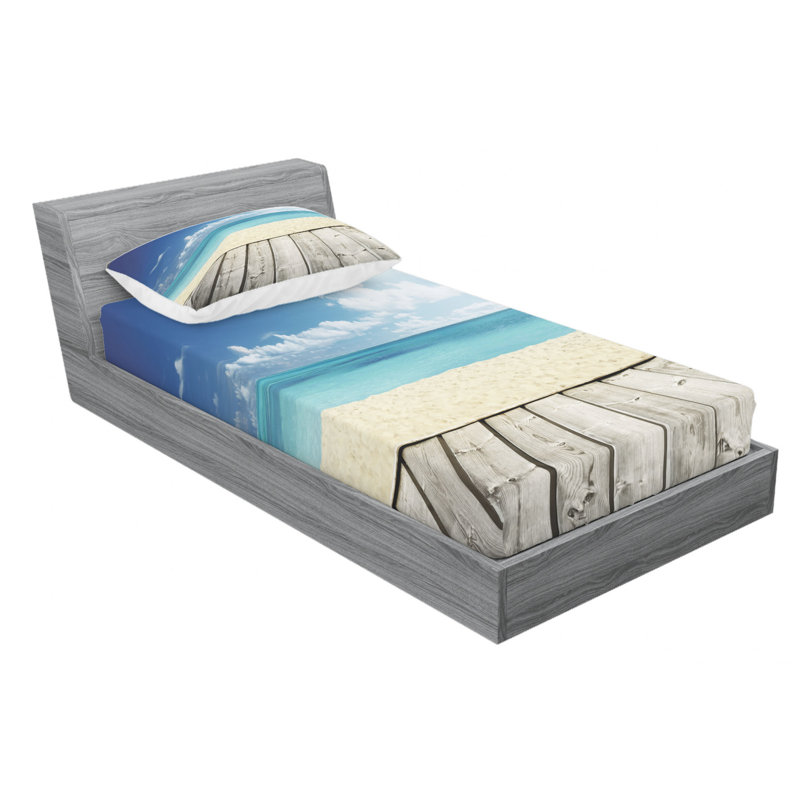 Microfiber Sheet Set, Twin Sheet Set with Fitted Sheet