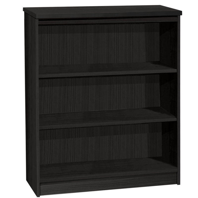 Brenay 103cm H x 85cm W Standard Bookcase, Black Havana
