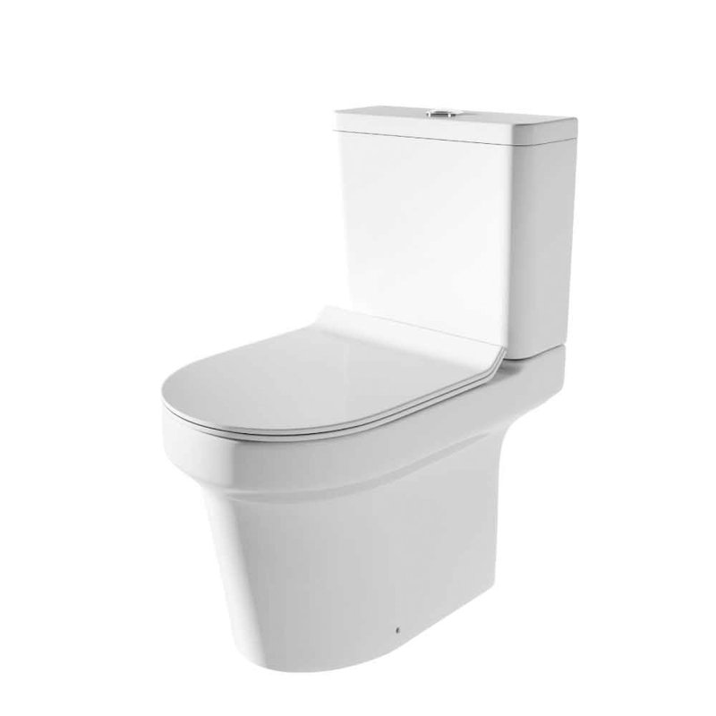 White Stone 4.50L LPF Round Wall Mounted Kit (Seat Included)