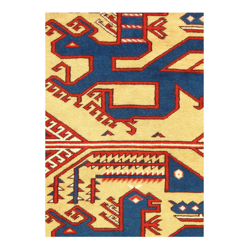 Tapis oriental brun / beige / orange en laine / coton Miyabi 3 pi 1 po x 4 pi