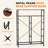 Fabric Dresser for Bedroom with Open Shelves, Tall Dresser with 8 Drawers, Storage Tower, Chest of Drawers for Closet-374108862