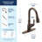 MOEN Brantford Single-Handle Pull-Down Sprayer Kitchen Faucet with Reflex and Power Boost in Oil Rubbed Bronze-9328298