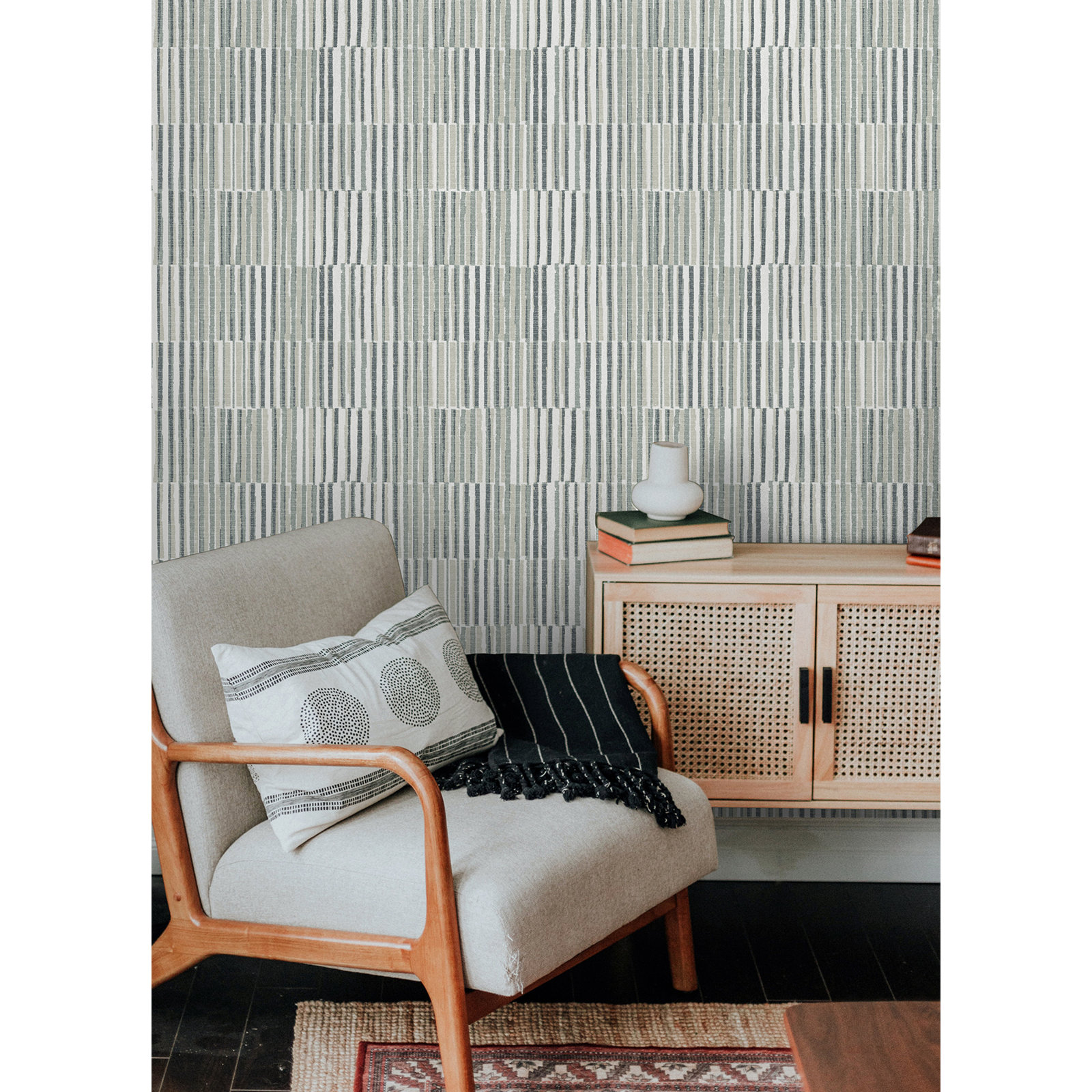 Tuomo Grey Peel and Stick Wallpaper