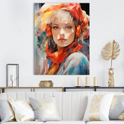 «Izador Fashion 1980S Bold Portrait», reproduction d'art sur toile