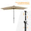 Parasol de marché rectangulaire 120 po x 78 po-114813834