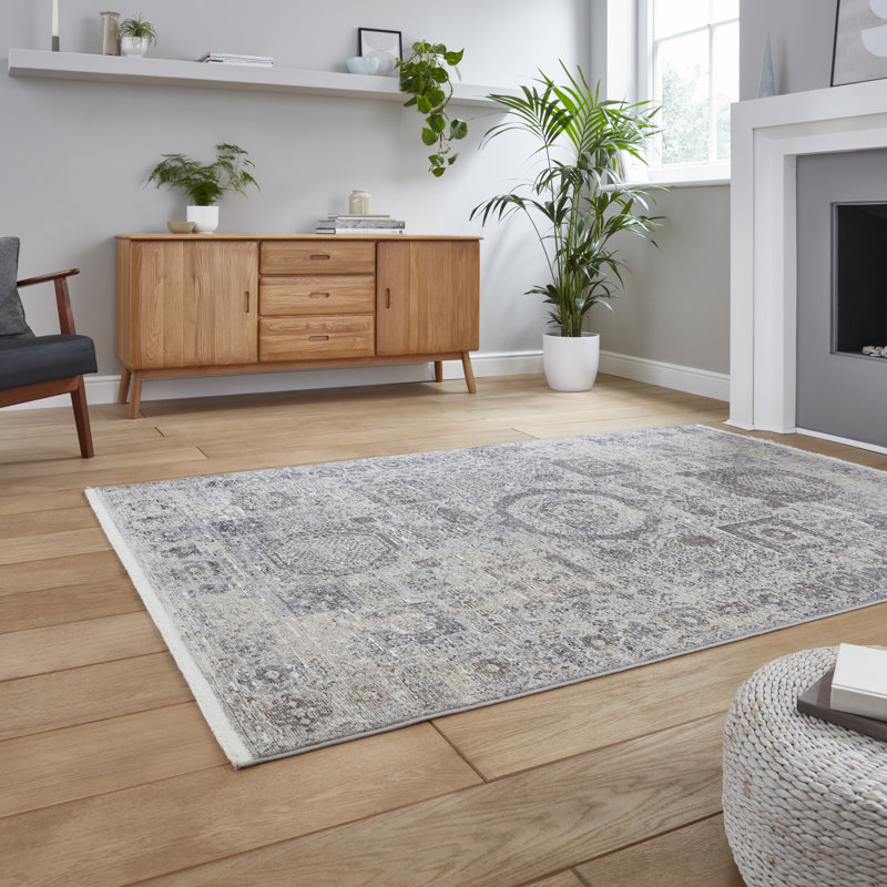 Penkridge area rug Machine Woven Rectangle Grey, Rectangle 120 x 170cm