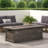 56'' Rectangular Outdoor MGO 50,000 BTU Propane Fire Pit, Wood Pattern (Tank Cover Not Included)-1035404518