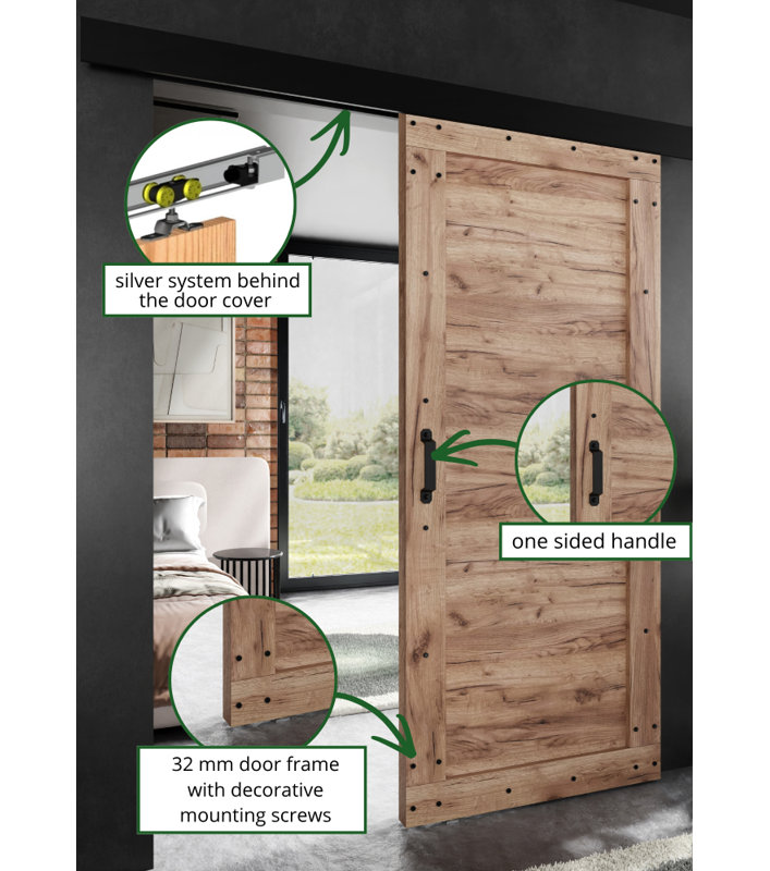 Door Adio, 100 cm, Oak Gold