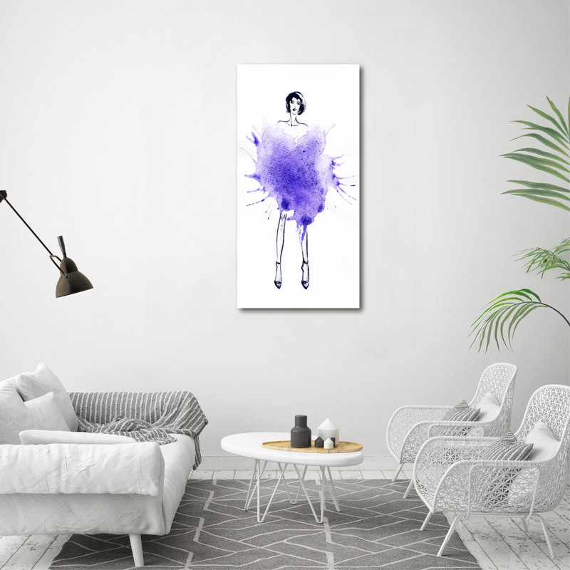 Walpole Fashion Illustration - Wrapped Canvas Print
