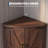 64.8"H Farmhouse Corner Cabinet with Doors, Adjustable Shelves, Triangle Storage Cabinet for Kitchen, Bathroom, Living Room-1246915423