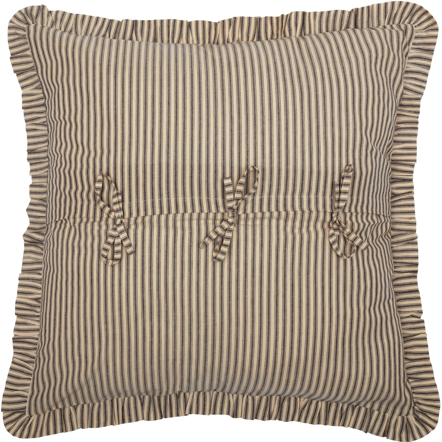 Cotton Shams, Dark Crème, Coal Black