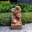  Teamson Home 73cm Outdoor 4-Tier Cascading Water Fountain with LED Lights-132277176