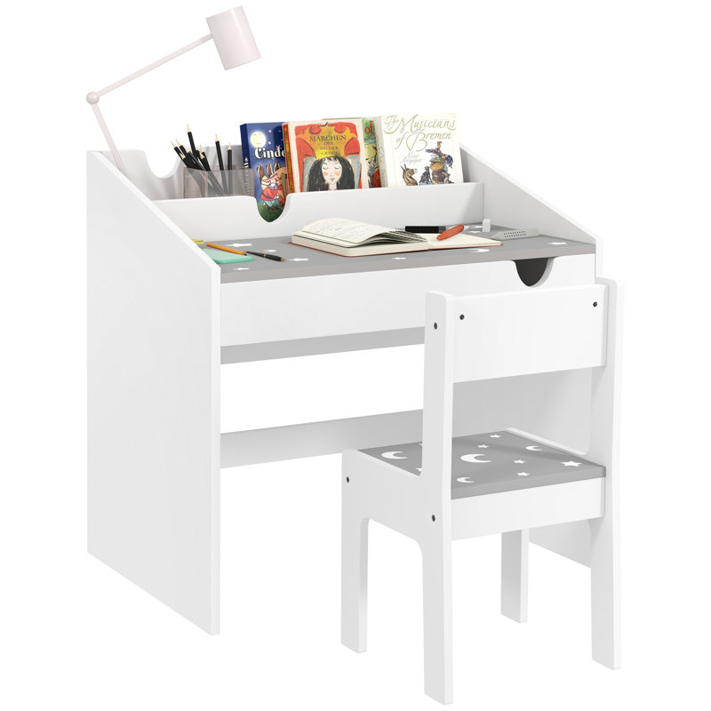 Jeff Kids 2 Piece Rectangular Play Or Activity Table and Chair Set