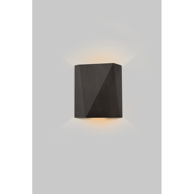 Calx LED Outdoor Flush Mount, Antique Bronze, 4000K