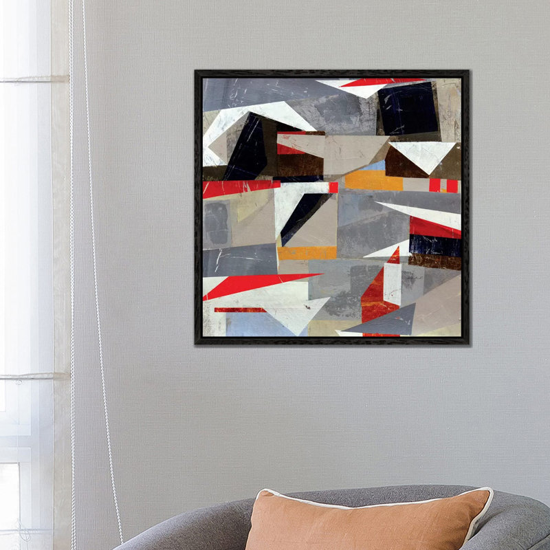 Marina - Painting on Canvas, Black Framed, 66.04 cm H x 66.04 cm W