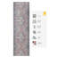 Tapis de couloir rouge à motif sur mesure antidérapant en toile de fond sur mesure Chennile Mahal-2096233281