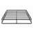 Queen Size Mattress Foundation with 8.5" High Black Metal Frame and Textured Fabric Cover (No Box Spring Needed, Strong Support)