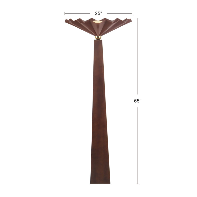 Furrow 65-in Red Floor Lamp, Green