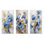 Ensemble de salon 3 pièces bleu et doré Minimalisme Pensy Radiance-1981837012