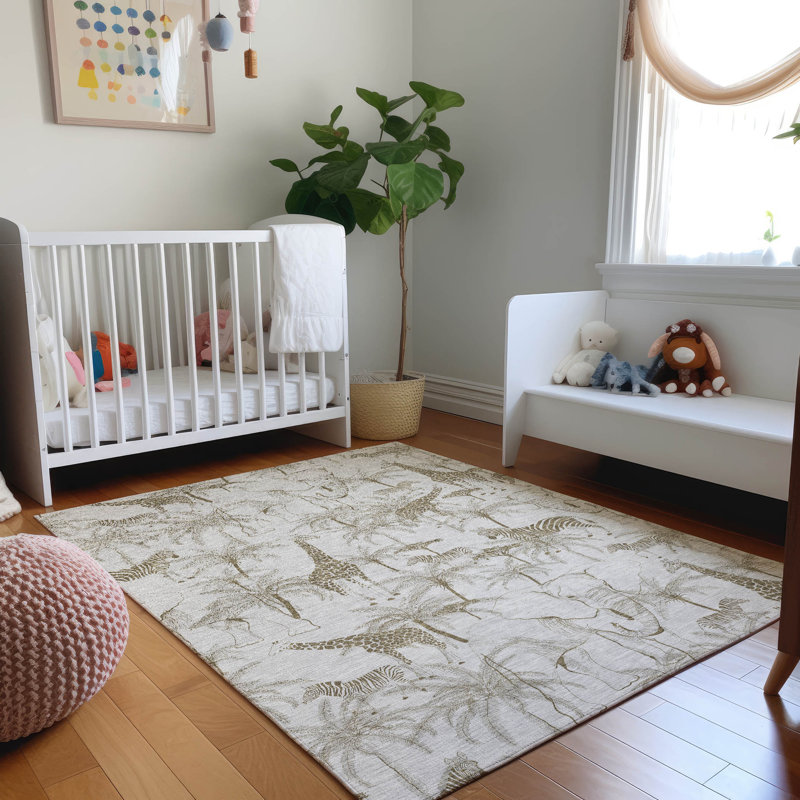 Tapis de qualité supérieure lavable à la machine Cerrito AMF202 brouillard 1 pi 8 po x 2 pi 6 po, Rectangle 10 pi x 14 pi