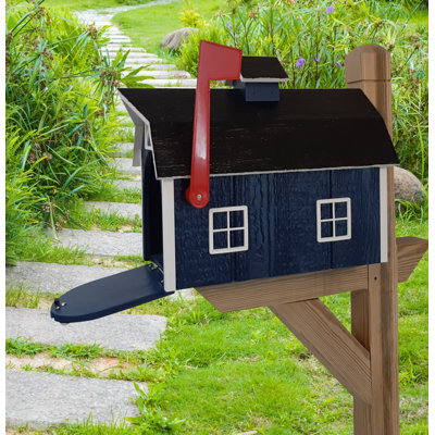 Amish Mailbox + Post Set